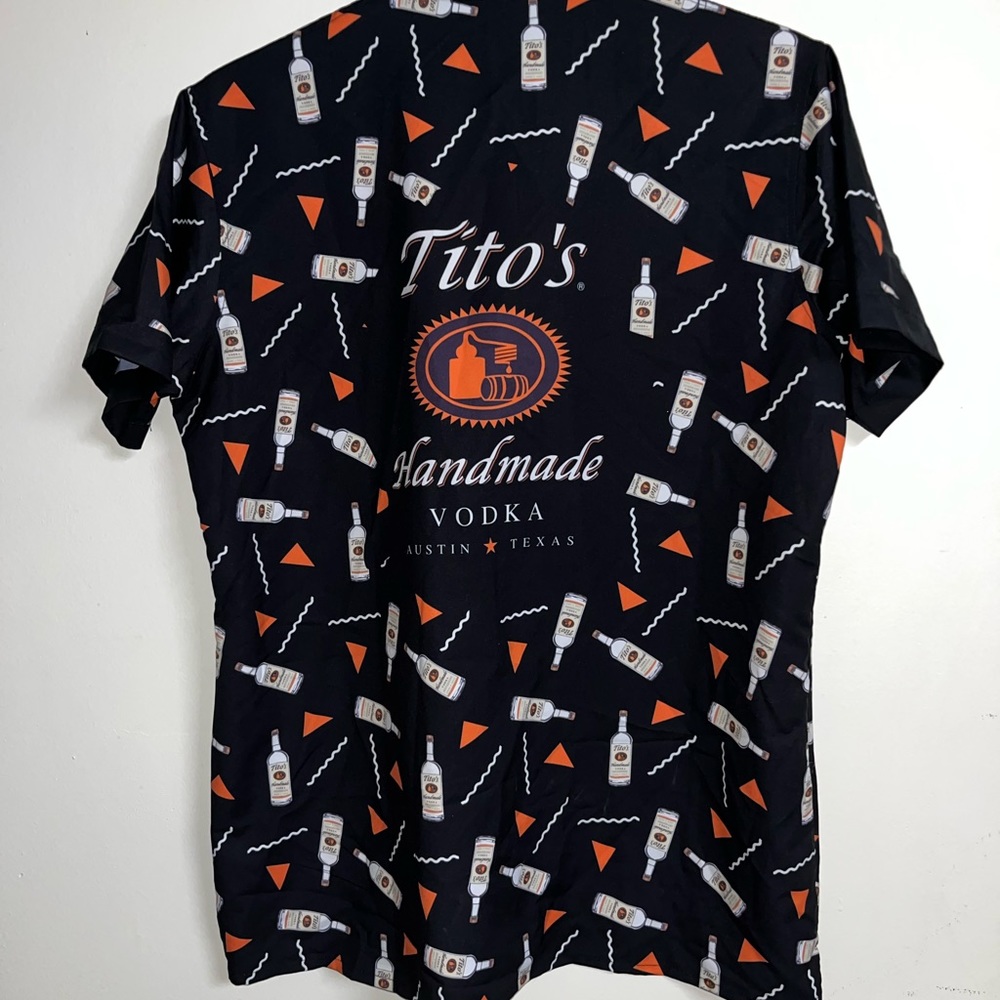 Tito’s Vodka funky dress shirt